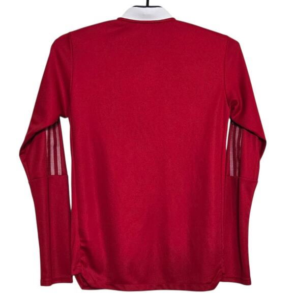 Mens Adidas Track Suit Size Small Red Prime Green White Stripe Athletic Jacket - Picture 3 of 10